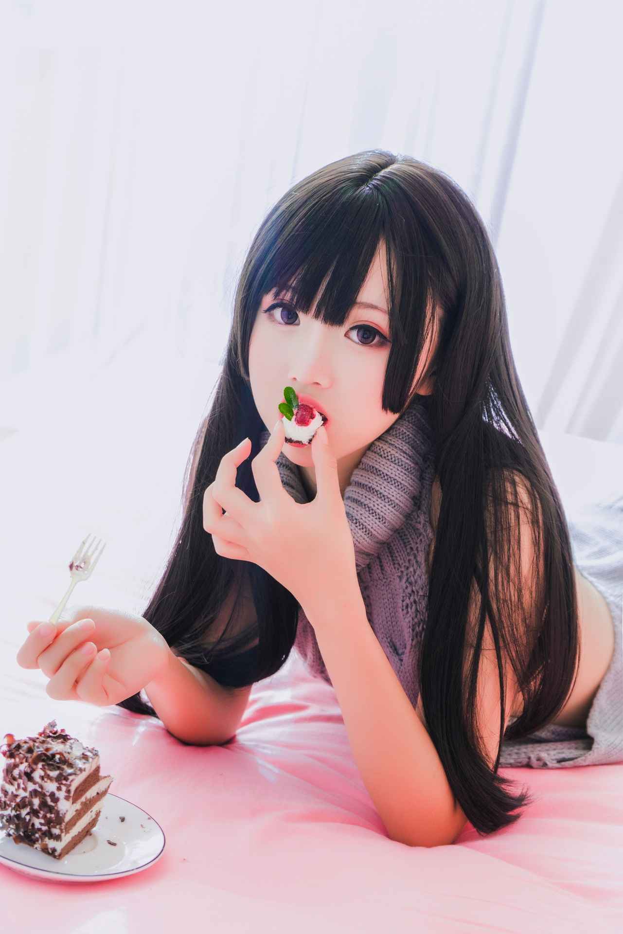 NO.053面饼仙儿露背毛衣诱惑写真集【41P】-可宝主